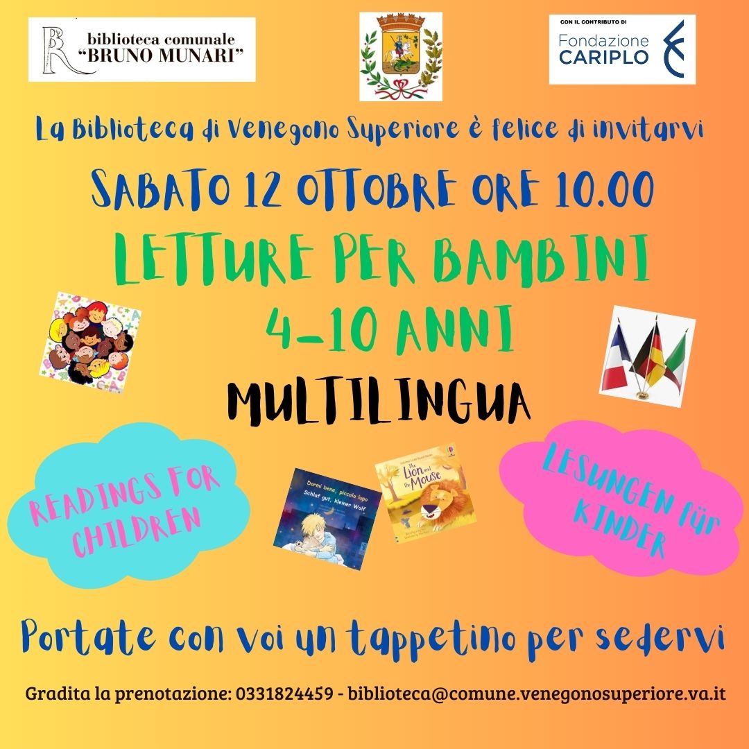 LETTURE ANIMATE PER BAMBINI in lingua